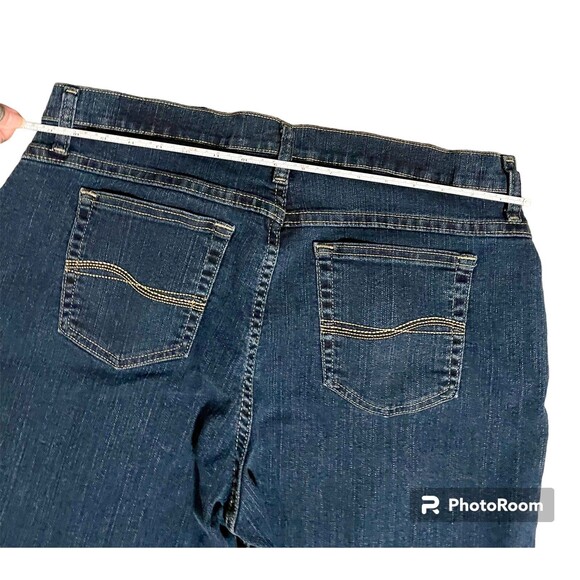 LEE RIDERS 16 P MIDRISE, STRAIGHT LEG, ANKLE (Capri) JEANS-35 Inch Waist - Picture 6 of 6